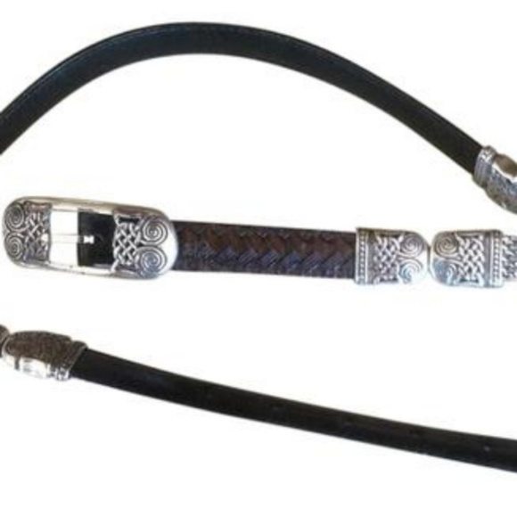 Brighton Belt Reversible Black Brown Leather M  L main image 5